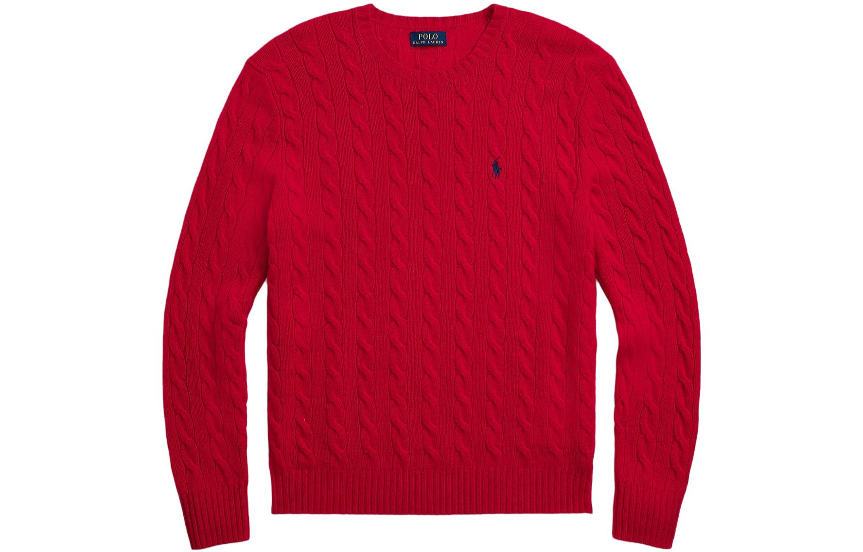 Ralph Lauren  Red Embroidered Pony Logo Crewneck Sweater. 710876762-006 圖 2