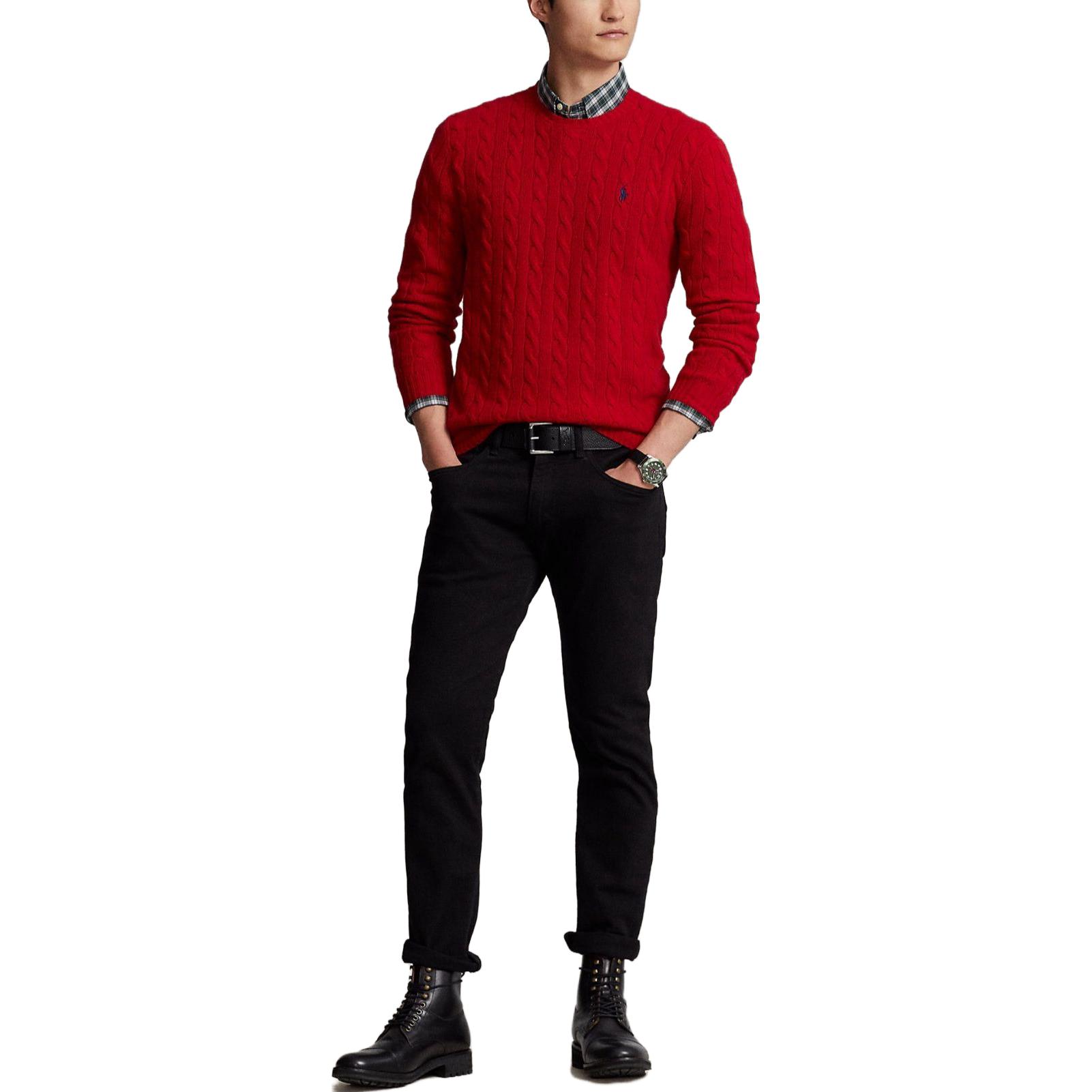 Ralph Lauren  Red Embroidered Pony Logo Crewneck Sweater. 710876762-006 圖 3