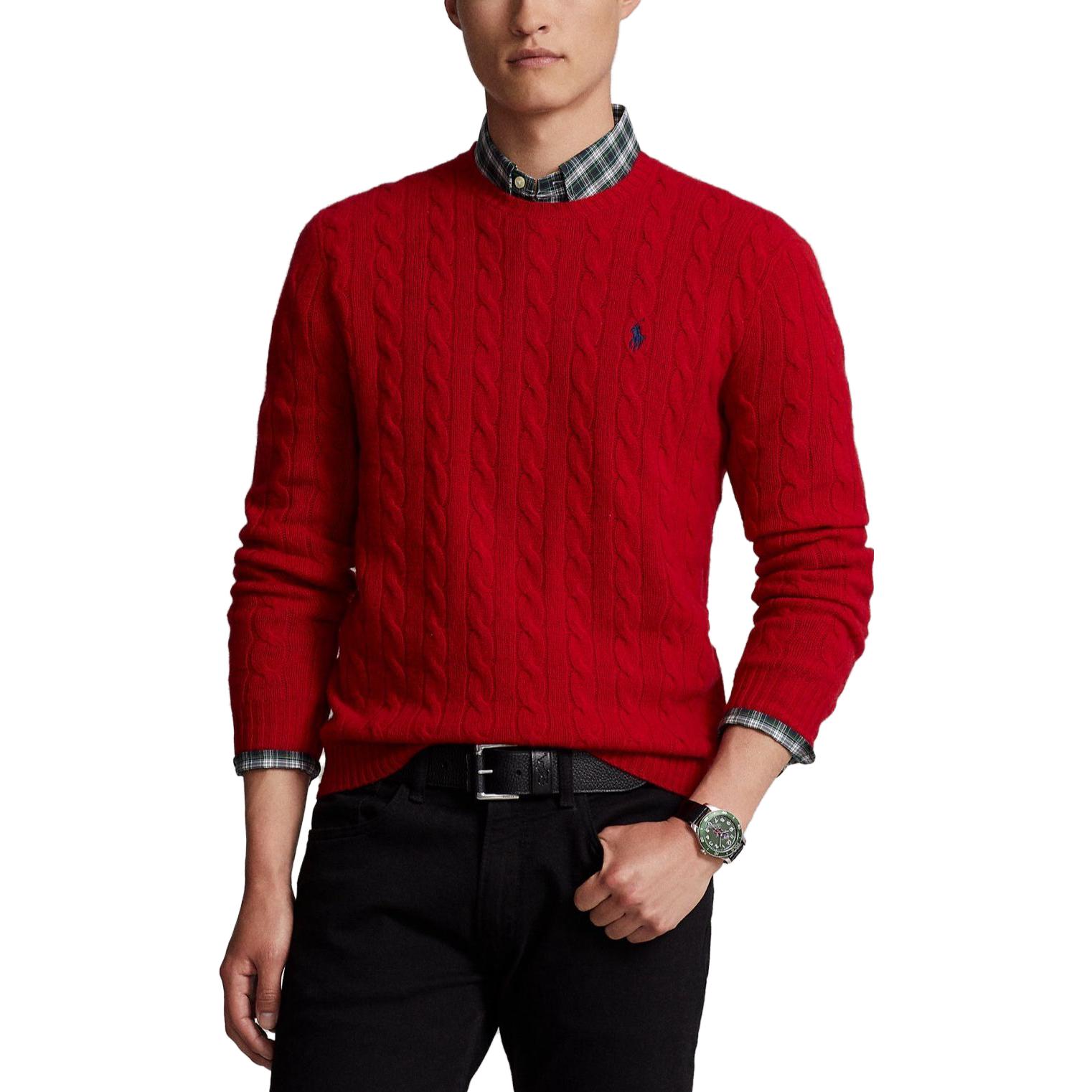 Ralph Lauren  Red Embroidered Pony Logo Crewneck Sweater. 710876762-006 圖 5