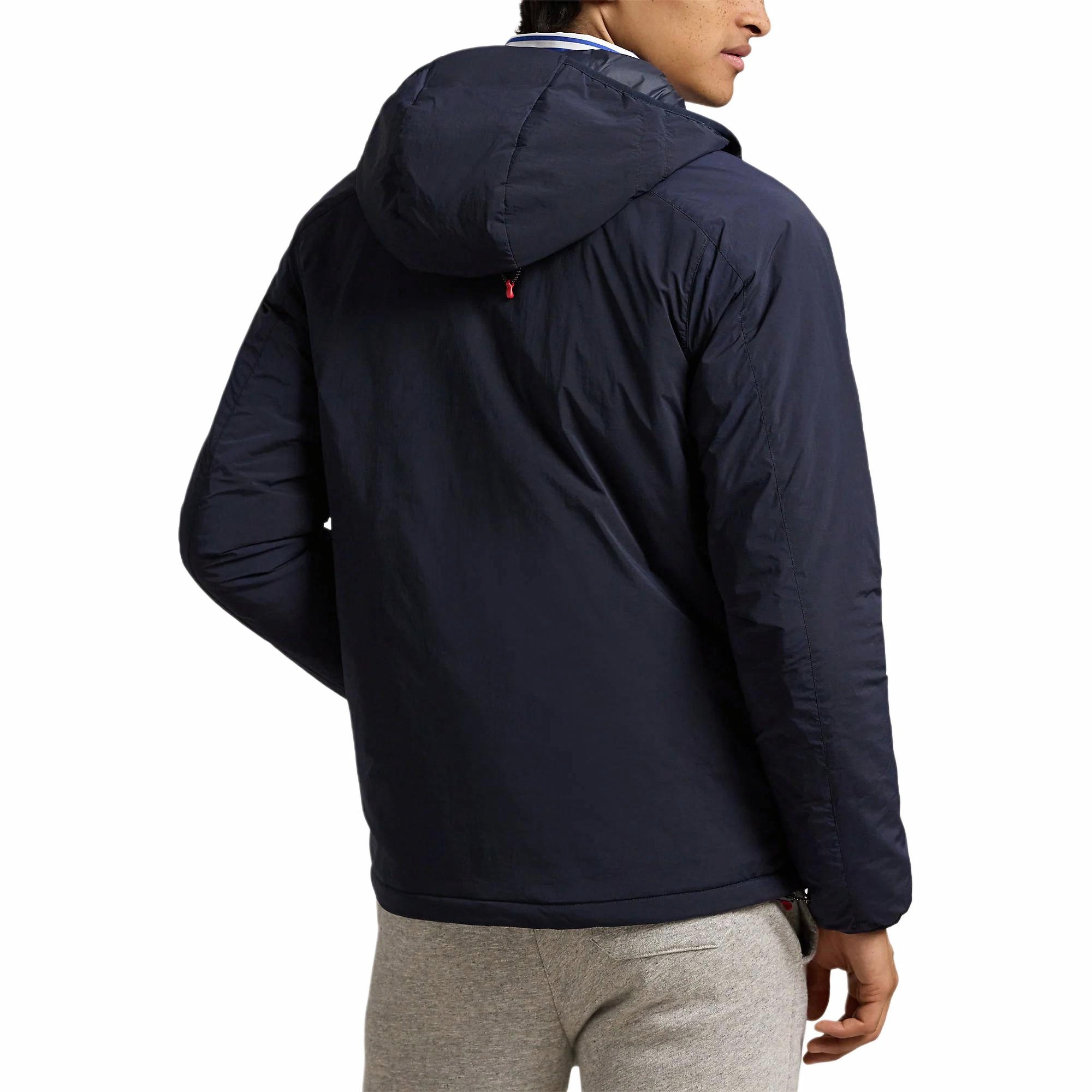Ralph Lauren  Solid Color Hoodie Jacket with Pony Embroidery - Blue. 710938531-001 圖 4
