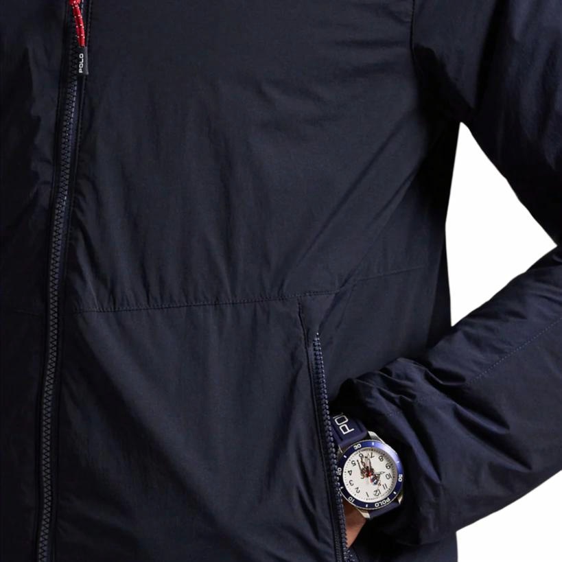 Ralph Lauren  Solid Color Hoodie Jacket with Pony Embroidery - Blue. 710938531-001 圖 5