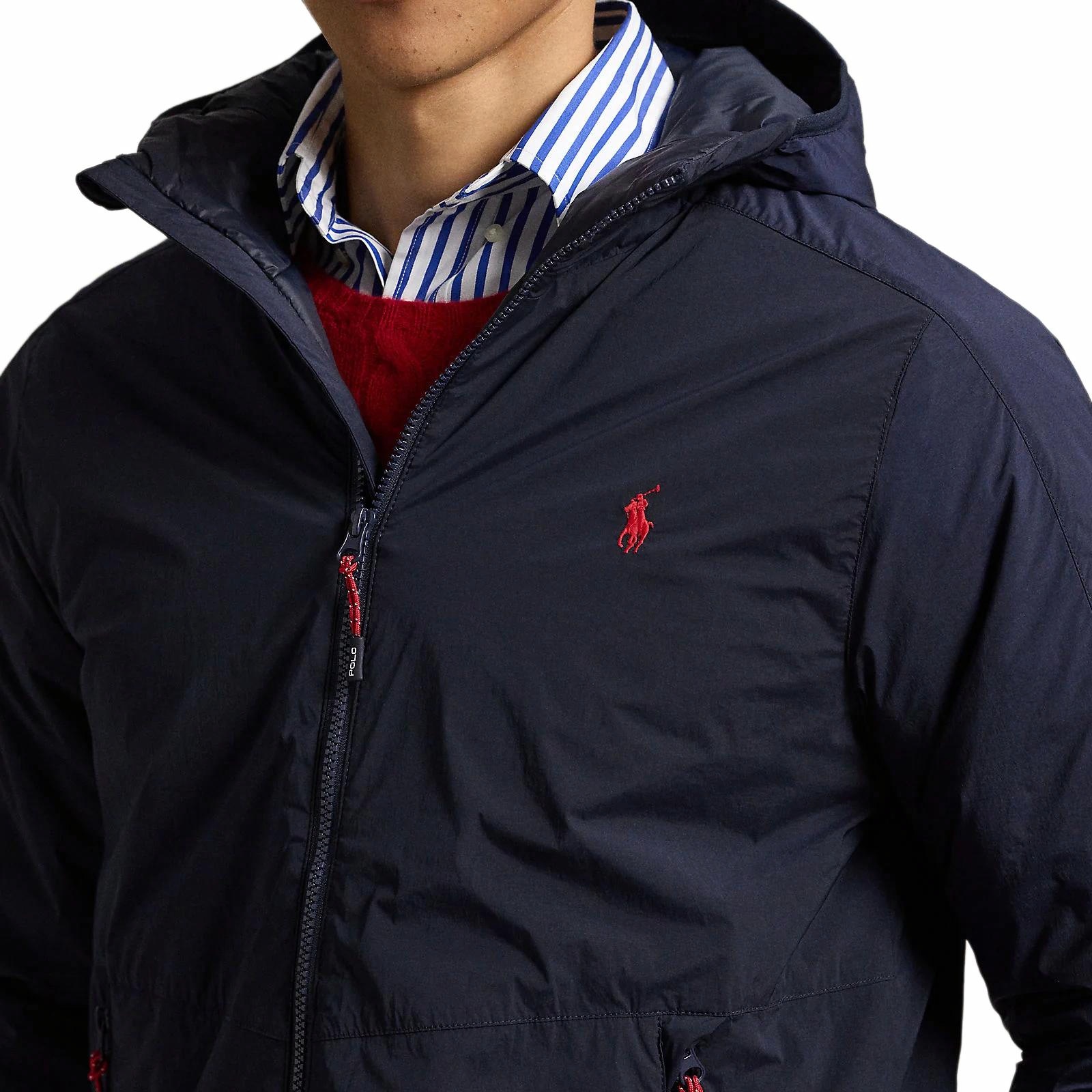 Ralph Lauren  Solid Color Hoodie Jacket with Pony Embroidery - Blue. 710938531-001 圖 6