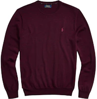 Ralph Lauren Solid Crewneck Pullover Sweater in Dark Red. 710876846-005 Ralph Lauren Solid Crewneck Pullover Sweater in Dark Red. 710876846-005
