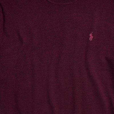 랄프 로렌 다크 레드 솔리드 크루넥 풀오버 스웨터. 710876846-005 Sizing 랄프 로렌 다크 레드 솔리드 크루넥 풀오버 스웨터. 710876846-005