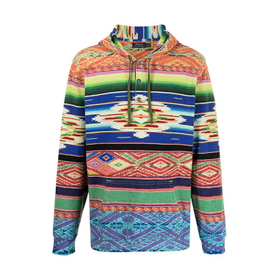 Ralph Lauren Abstract Print Pullover Hoodie Men’s Multicolor 710842409-001