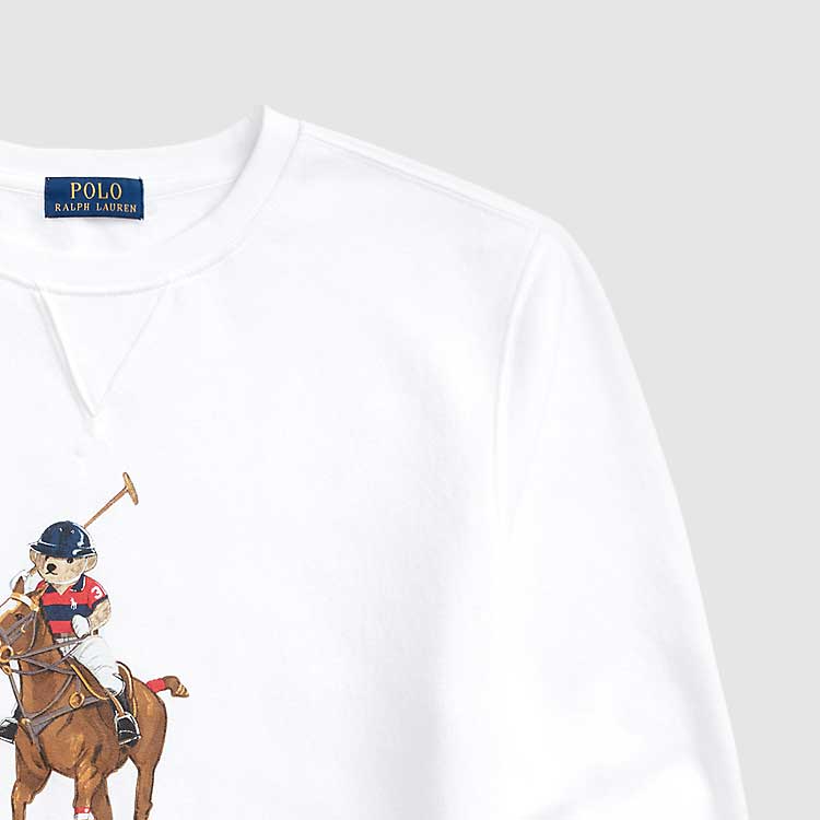 Ralph Lauren Bear & Big Pony Crewneck Sweatshirt White MNPOKNI16821483 圖 7