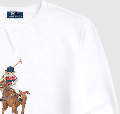 Sudadera Blanca Ralph Lauren Bear & Big Pony Crewneck MNPOKNI16821483 Sizing Sudadera Blanca Ralph Lauren Bear & Big Pony Crewneck MNPOKNI16821483