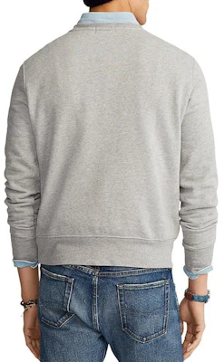 Ralph Lauren Bear Print Crewneck Fleece Sweatshirt Grey 710822583-001 Shop Ralph Lauren Bear Print Crewneck Fleece Sweatshirt Grey 710822583-001