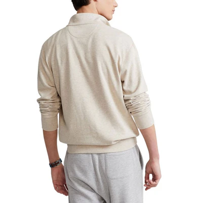 Ralph Lauren Beige Half-Zip Pullover dengan Logo Sulaman 710812963-017 Purchase Ralph Lauren Beige Half-Zip Pullover dengan Logo Sulaman 710812963-017