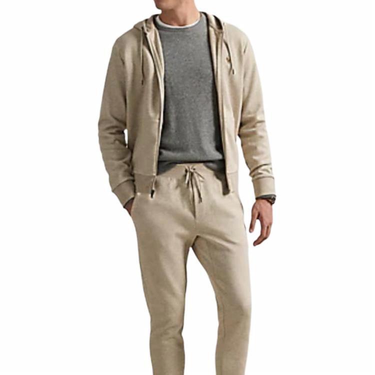 Ralph Lauren Beige Logo Long-Sleeve Hooded Zip-Up Jacket 710881517-049 圖 6