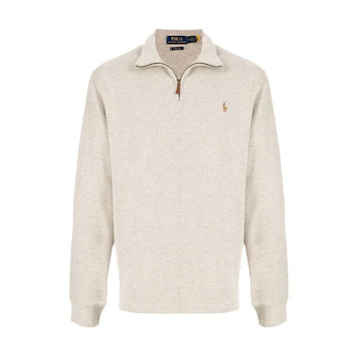 Ralph Lauren Beige Pullover Sweatshirt with Embroidered Logo 710671929-041