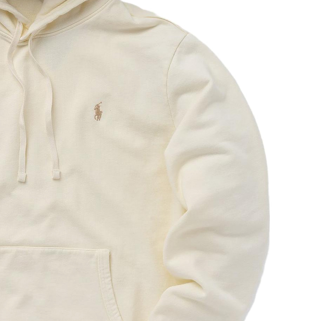 Ralph Lauren Beige Solid Pocket Hoodie Sweatshirt Long Sleeve 710916690-003 圖 7