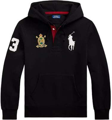 Ralph Lauren Big Pony 20th Anniversary Patch Hoodie 710981769-003 Buy Ralph Lauren Big Pony 20th Anniversary Patch Hoodie 710981769-003