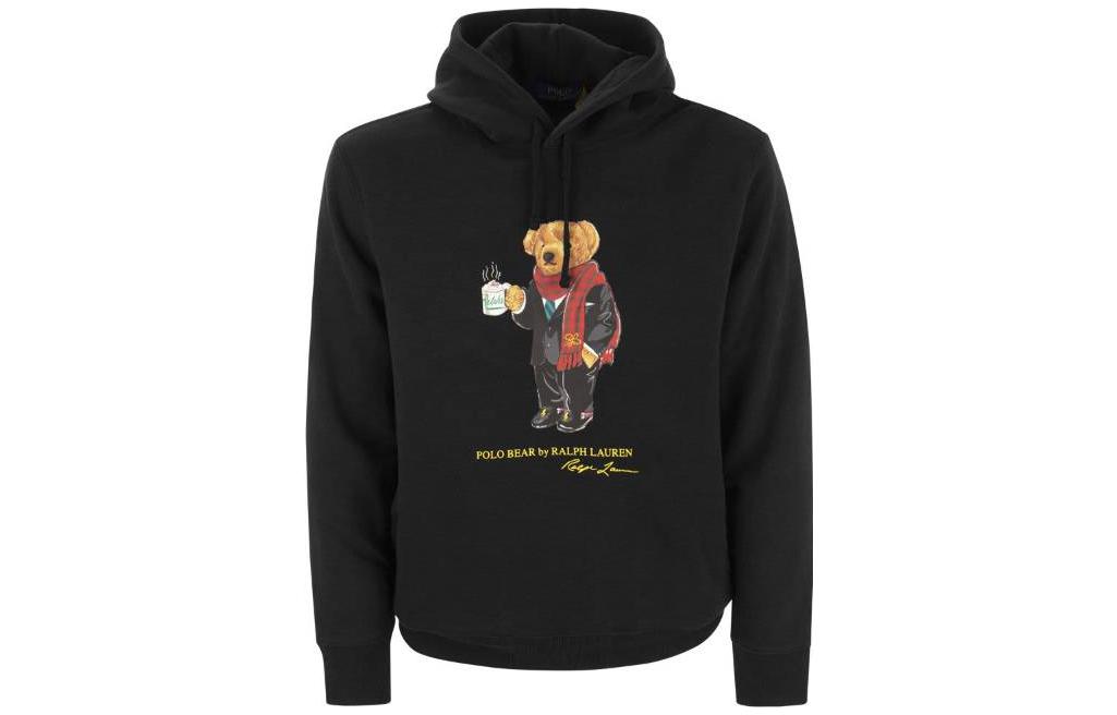 Ralph Lauren Black Cartoon Graphic Hoodie 710892463-002