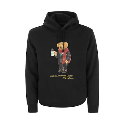 Ralph Lauren Black Cartoon Graphic Hoodie 710892463-002