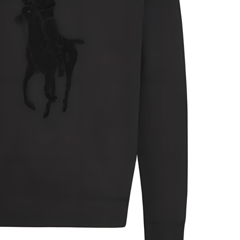 Ralph Lauren Black Crewneck Sweatshirt with Embroidered Logo 710766862-001 圖 6