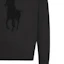 Details for Ralph Lauren Black Crewneck Sweatshirt with Embroidered Logo 710766862-001