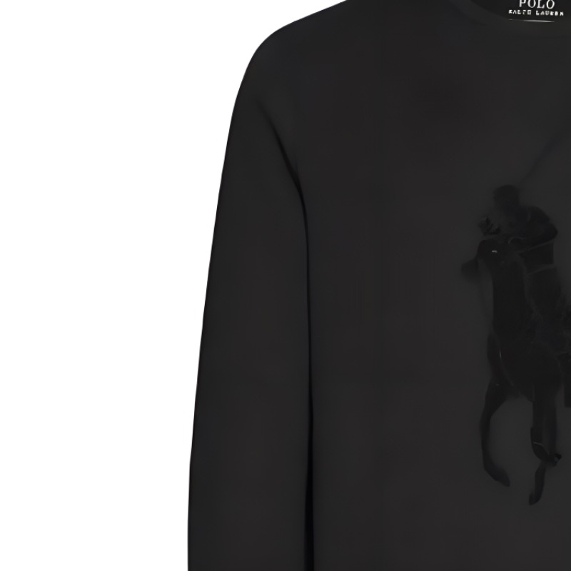 Ralph Lauren Black Crewneck Sweatshirt with Embroidered Logo 710766862-001 圖 8