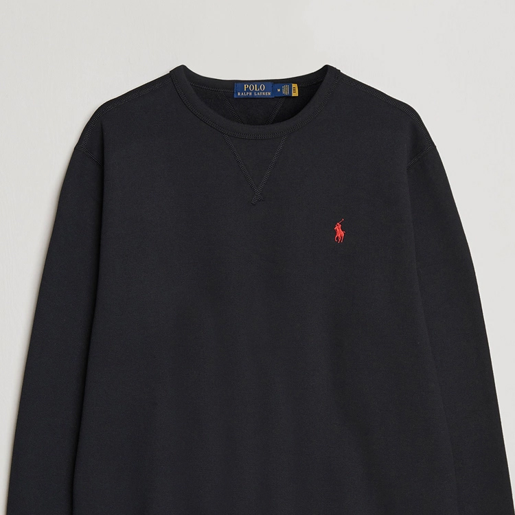 Ralph Lauren Black Crewneck Sweatshirt with Pony Embroidery 7107928815-001 圖 4