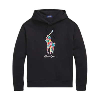 Ralph Lauren Black Hoodie with Animal Print Pullover Design MNPOKNI16823-471