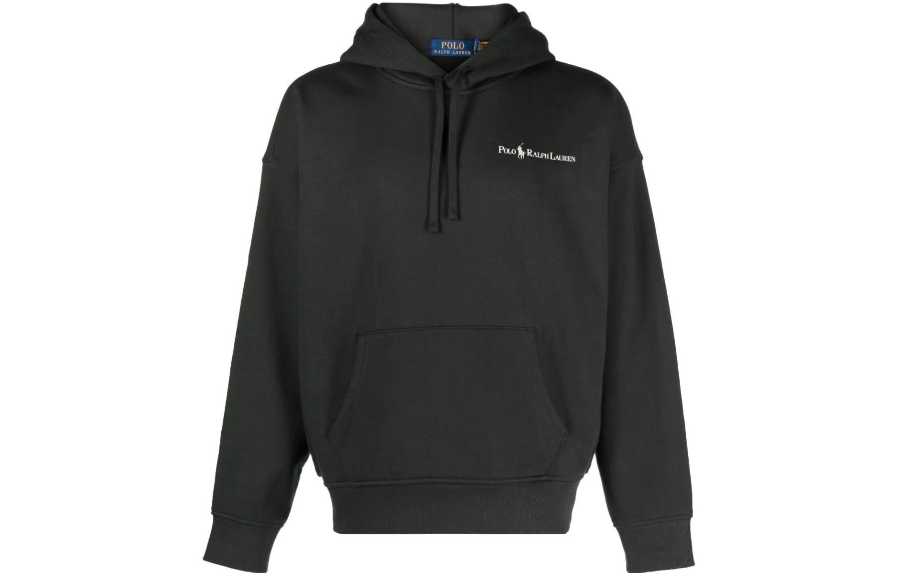 Ralph Lauren Black Letter Print Pullover Hoodie 710917904-003 圖 2