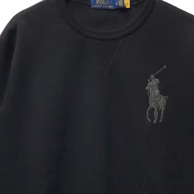 Ralph Lauren 黑色標誌印花長袖圓領衛衣 710883342-010 Shop Ralph Lauren 黑色標誌印花長袖圓領衛衣 710883342-010