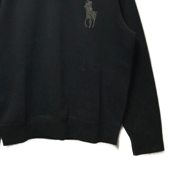 Ralph Lauren Black Logo Print Crewneck Sweatshirt Long Sleeve 710883342-010 圖 6