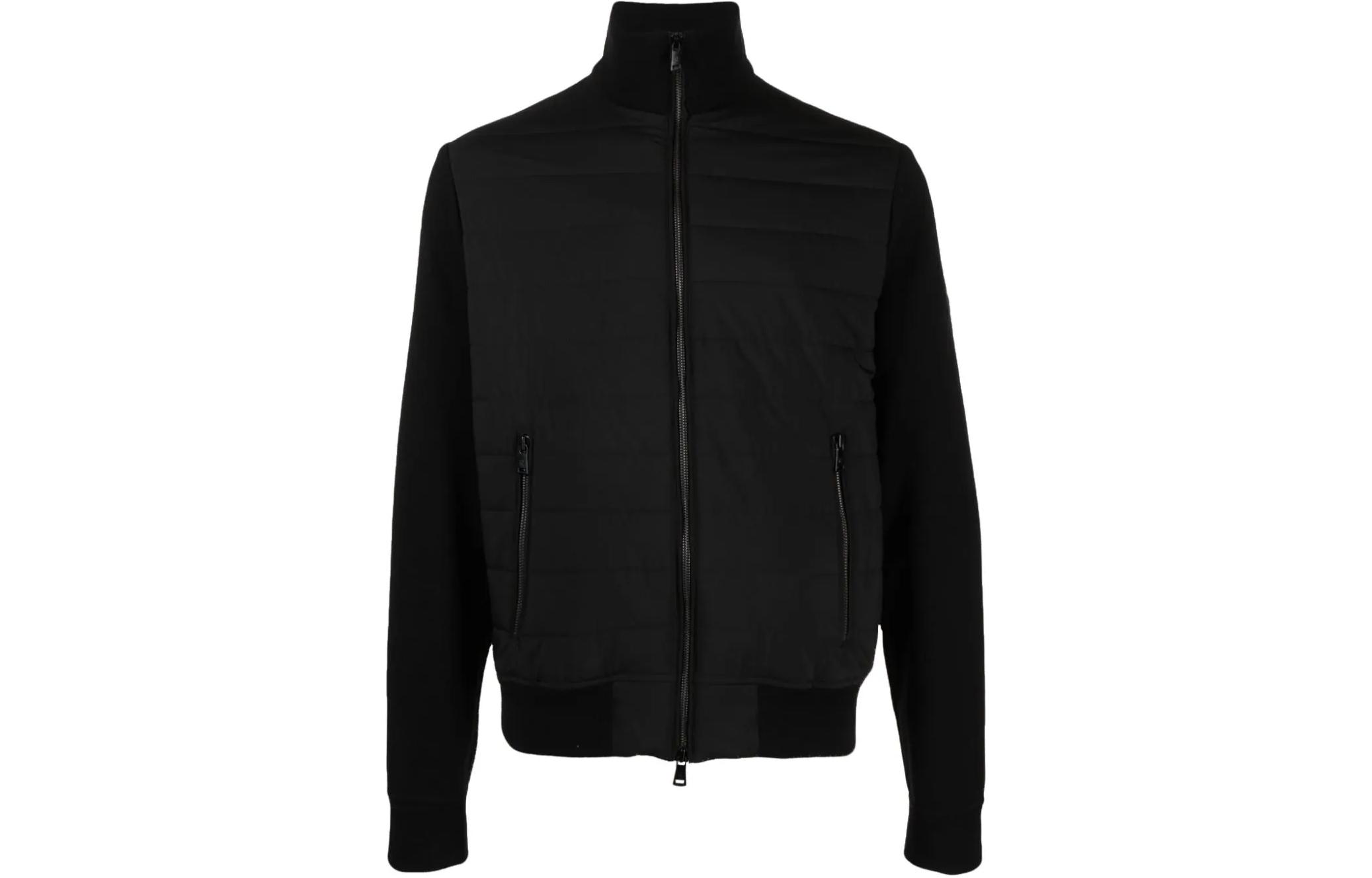 Ralph Lauren Black Slim-Fit Long Sleeve Jacket with Logo Patch Men 790880741-001