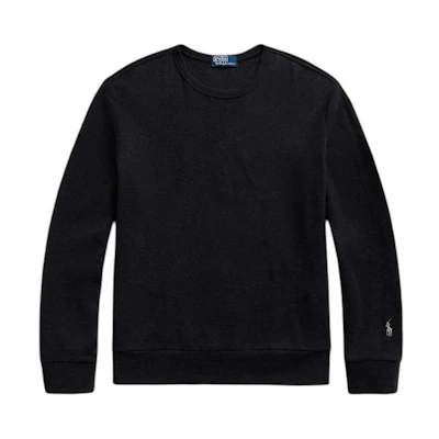 Ralph Lauren Black Solid Crewneck Pullover Casual Sweatshirt MNPOKNI16821791-001