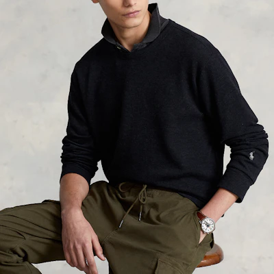 ラルフローレン ブラック クルーネック プルオーバー カジュアル スウェットシャツ MNPOKNI16821791-001 Details for ラルフローレン ブラック クルーネック プルオーバー カジュアル スウェットシャツ MNPOKNI16821791-001