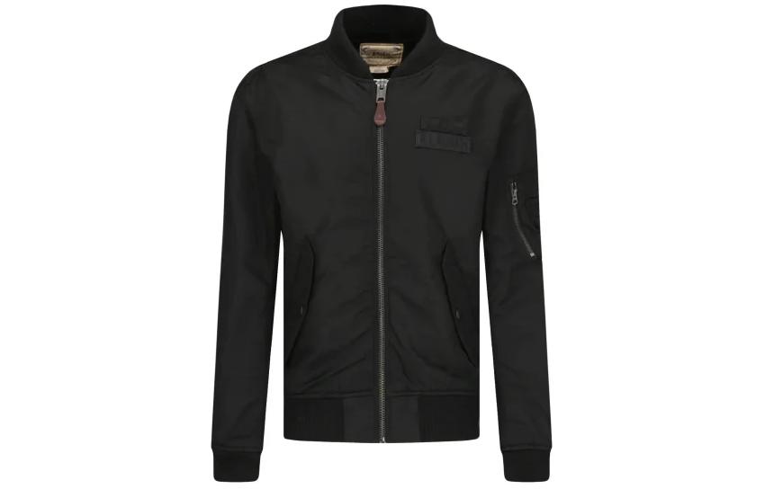 Ralph Lauren Black Solid Zip-Up Bomber Jacket 710769685-003