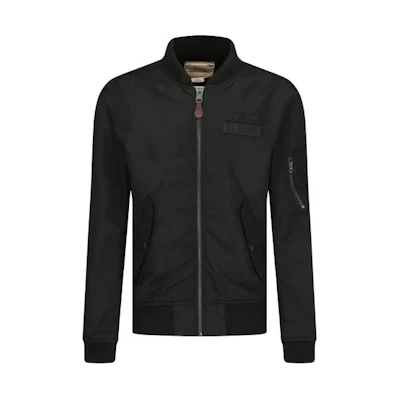 Ralph Lauren Black Solid Zip-Up Bomber Jacket 710769685-003