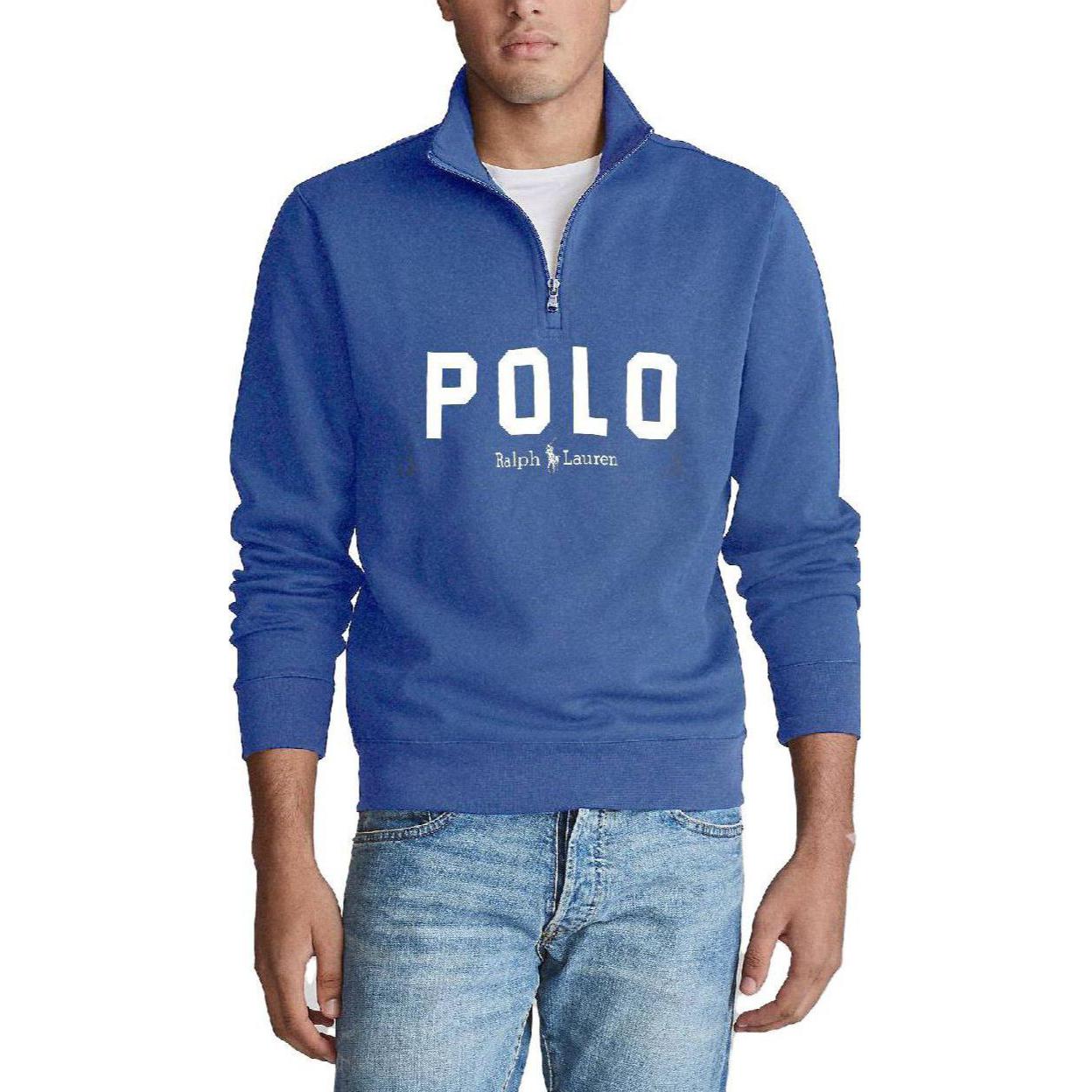 Ralph Lauren Blue Alphabet Graphic Sweatshirt Long Sleeve 3534-10001-0373-040
