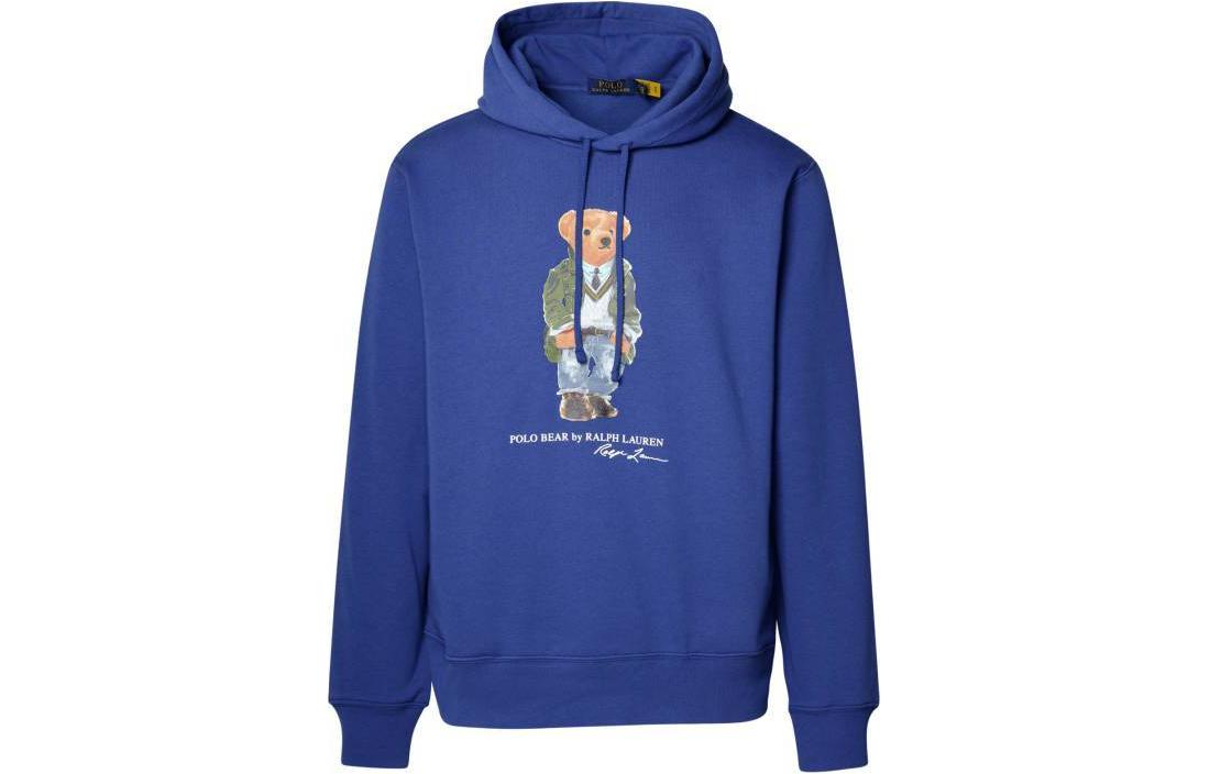Ralph Lauren Blue Bear Letter Print Hoodie Sweatshirt 710853309-033 圖 2