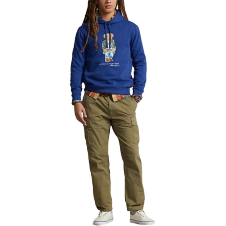 Ralph Lauren Blue Bear Letter Print Hoodie Sweatshirt 710853309-033 圖 3