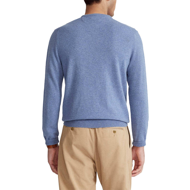 Ralph Lauren Blue Crewneck Sweatshirt with Logo Embroidery 710667378-015 圖 5