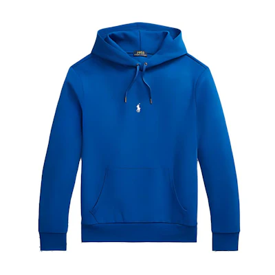 Ralph Lauren Blue Hoodie with Logo - Solid Color Long Sleeve 710881506-015