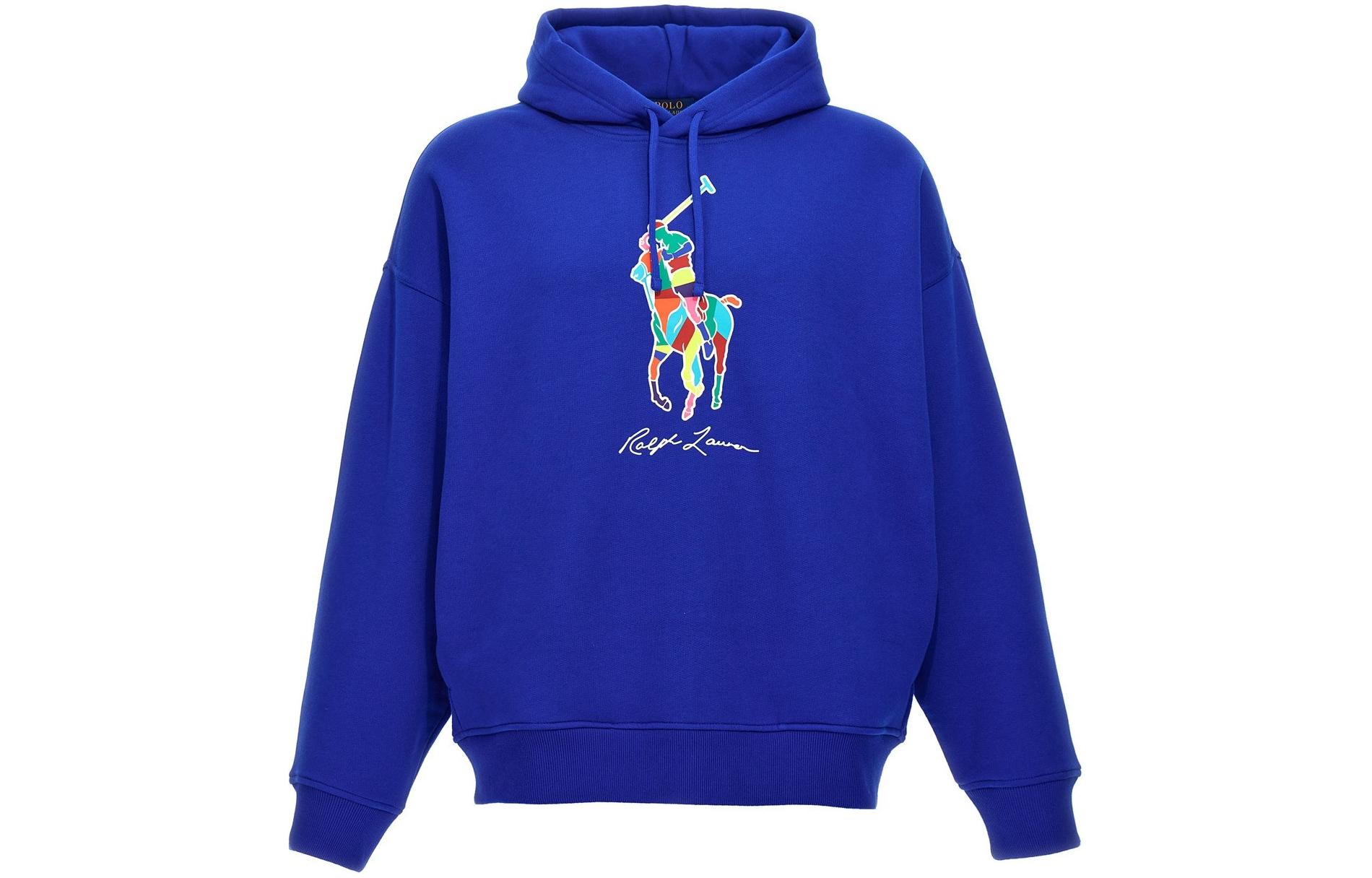 Ralph Lauren Blue Letter Logo Hoodie Pullover 710926613-003 圖 2