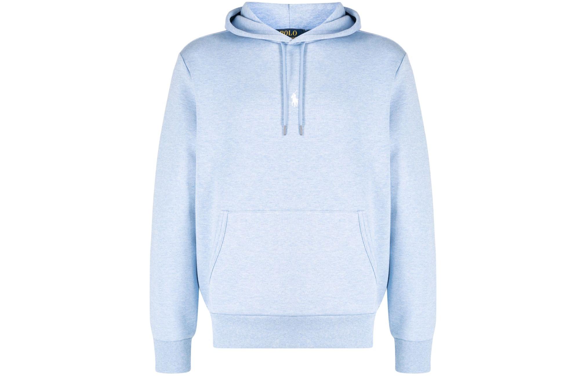 Ralph Lauren Blue Letter Print Hoodie with Drawstring and Long Sleeves 710881506-026 圖 2