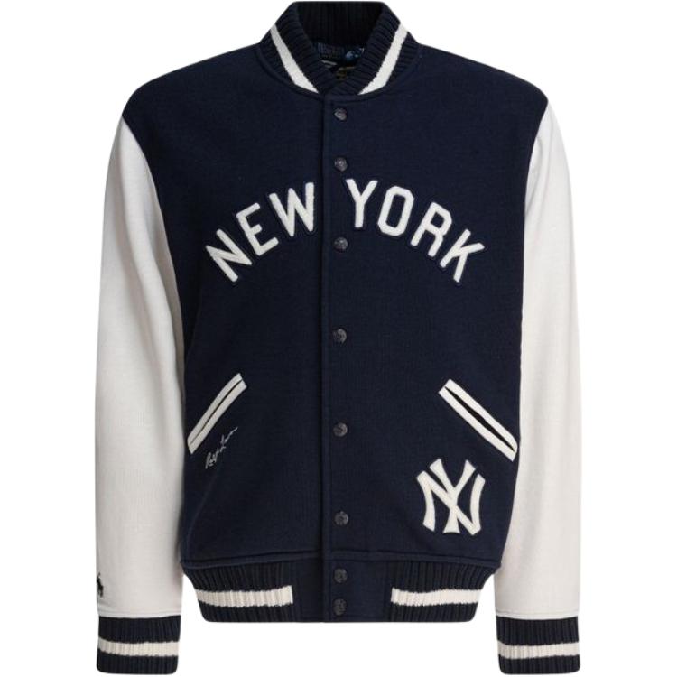 Ralph Lauren Blue Patchwork Single-Breasted Long-Sleeve Jacket 710967434-001