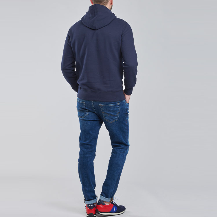 Ralph Lauren Blue Pullover Sweatshirt with Embroidered Logo 710766778007 圖 4