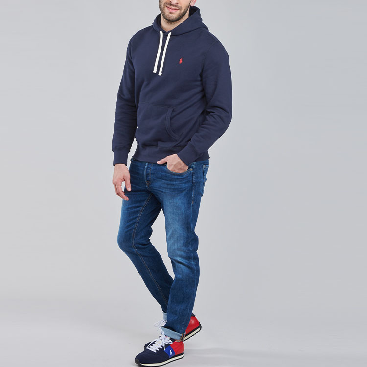 Ralph Lauren Blue Pullover Sweatshirt with Embroidered Logo 710766778007 圖 6