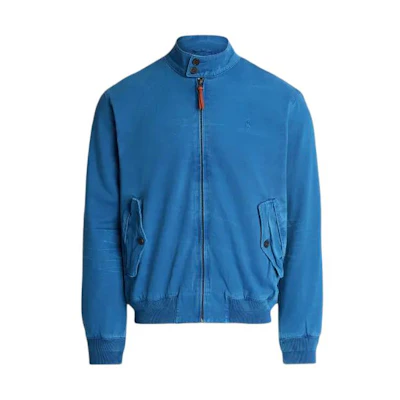 Ralph Lauren Blue Solid Color Zip-Up Jacket with Stand Collar Long Sleeves MNPOOTW16021336