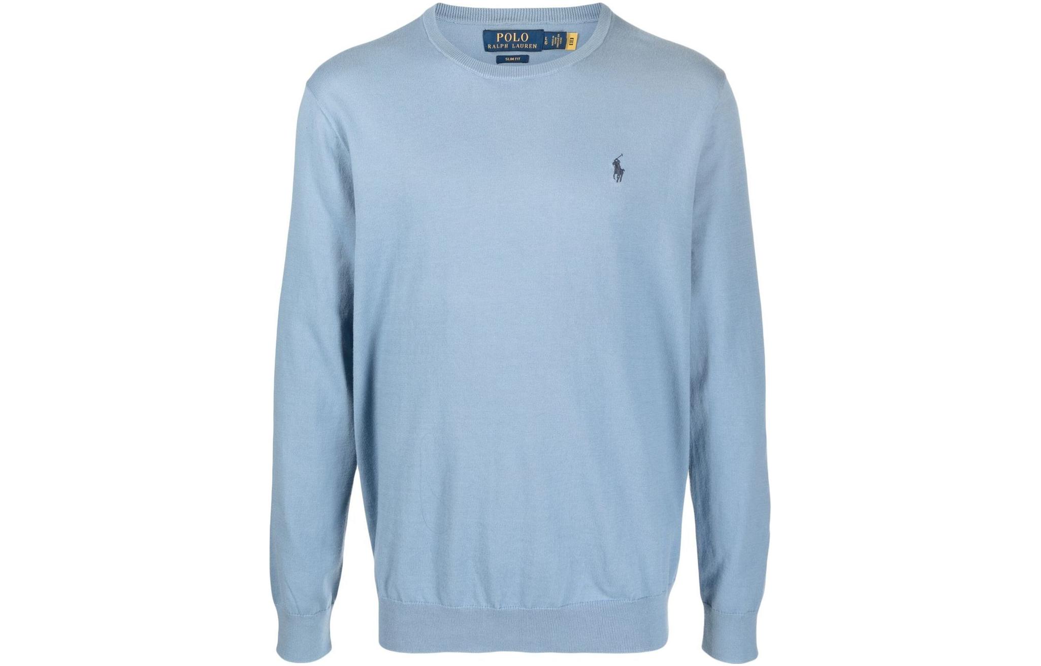Ralph Lauren Blue Sweatshirt with Embroidered Logo 710890558-004 圖 2