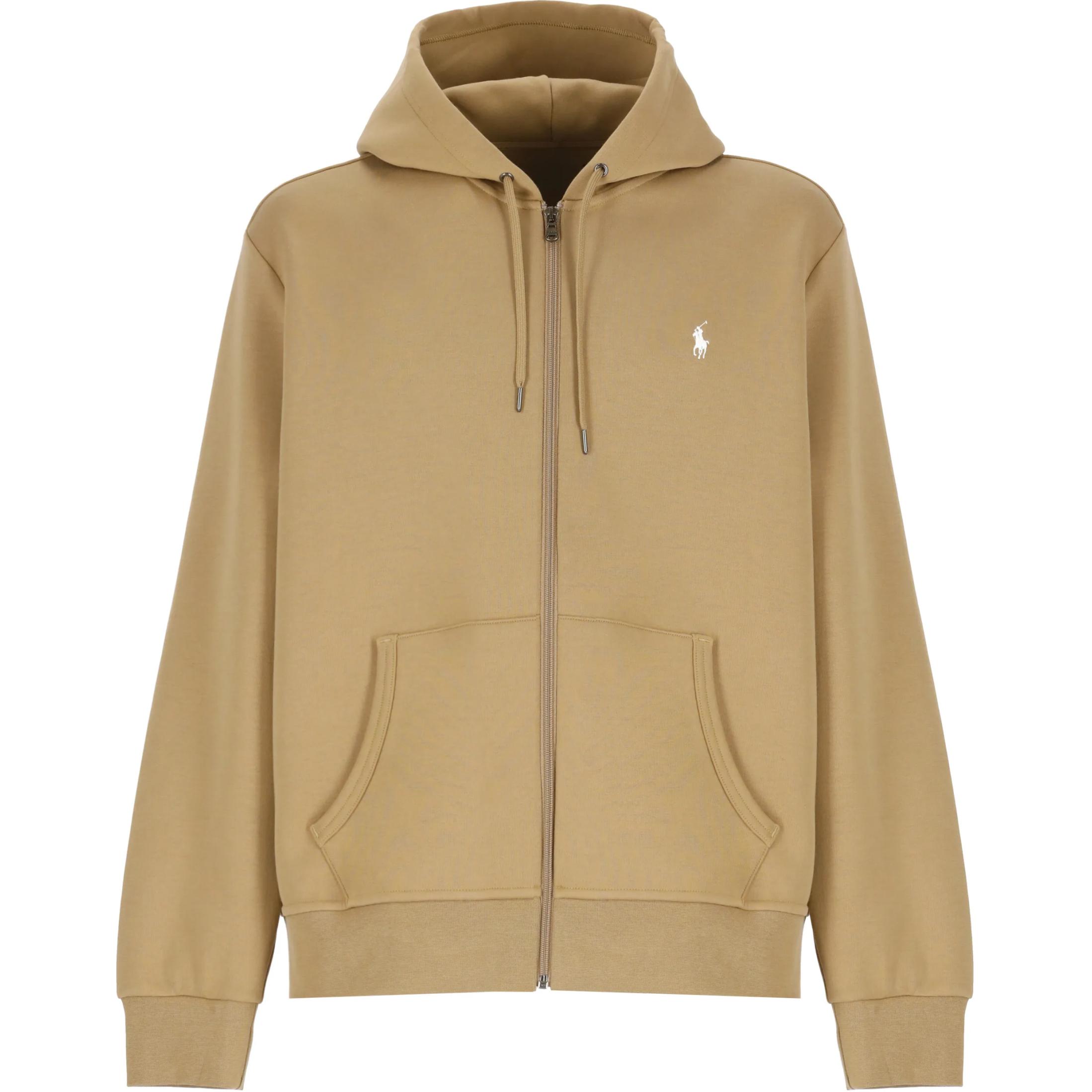 Ralph Lauren Brown Logo Zip-Up Hoodie with Hood Long Sleeve 710881517-054 圖 2