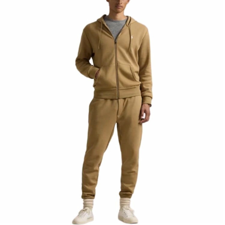 Ralph Lauren Brown Logo Zip-Up Hoodie with Hood Long Sleeve 710881517-054 圖 4