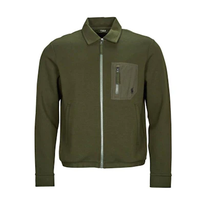 Ralph Lauren Brown Logo Zip-Up Long-Sleeve Jacket 710916654-001