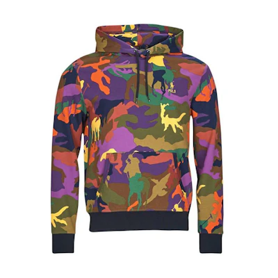 Ralph Lauren Camo Full-Print Casual Fit Hooded Long-Sleeve Sweatshirt 710917843-001
