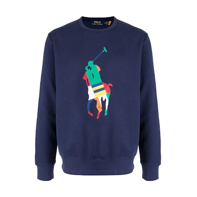 Ralph Lauren Casual Printed Crewneck Sweatshirt Blue 710845188-002