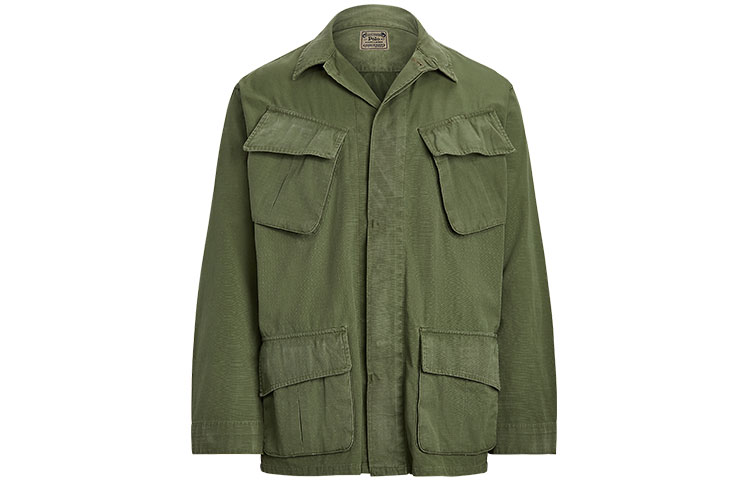 Ralph Lauren Casual Solid Pocket Jacket Army Green MNPOWOV16820916-300